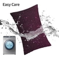 thumbnail image 6 of Rateoe Dark Purple Glitter Pattern Pillow Covers with Invisible Zipper(Pillows are not Included) Standard Pillowcases-14"x20", 6 of 6