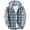 Green #35, variant on Dresfit Men's Patchwork Hoodies Long Sleeve Plaid Flannel Pullover Quilted Button Down Drawstring Fall Winter Shirt Big and Tall Flap Pocket Oversized Shirts Gray 3XL