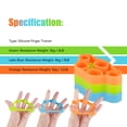 thumbnail image 4 of Finger Strengthener, EEEkit 3pcs Finger Exerciser Hand Grip Strengthener Hand Resistance Bands Grip Strength Extensor Trainer for Arthritis Carpal Tunnel Tendonitis, 4 of 9