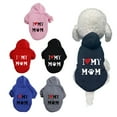 thumbnail image 4 of TELOLY Dog Coats for Medium Dogs,Pet-Friendly Fabric Dog Sweater,Soft and Safe Puppy Clothes,Red,M, 4 of 4