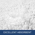 thumbnail image 4 of Alfombra de baño LOCHAS Luxury Shaggy, 60 x 150 cm, absorbente, color blanco, 4 of 7