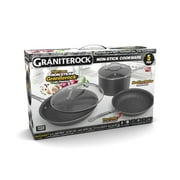 Granite Stone Diamond 5-Piece Non-Stick Cookware Set, Oven Safe, Dishwasher Safe