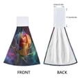 thumbnail image 4 of 2 Pieces Bathroom Towels Kitchen Towels Velcro Hand Wipes Dish Cloths & Dish Towels Washroom Towels Face Towel Hand Wipes Colored Rose, 4 of 7