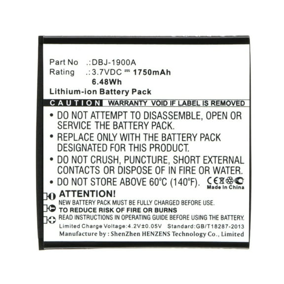 Batteries N Accessories BNA-WB-L8273 Cell Phone Battery - Li-ion, 3.7V, 1750mAh, Ultra High Capacity Battery - Replacement for Doro DBJ-1900A Battery