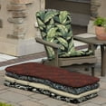 thumbnail image 6 of ARDEN Outdoor Rocking Chair or Adirondack Cushion, 20 in x 17 in, Water Repellent, Fade Resistant, Onyx Cebu, 6 of 11