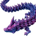 thumbnail image 3 of Juguete dragón Articulado FLhrweasw para aliviar la Ansiedad 30 Cm púrpura, 3 of 9