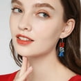 thumbnail image 6 of Tainini American Patriotic Earrings American Flag Red White And Blue Earrings For Women 4th Of July Dangle Earrings For Women, 6 of 8