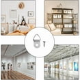 thumbnail image 2 of WWS-100 Pieces Small Triangle Ring Steel Picture Hangers with 100 Pieces Screws, Triangle Rings Picture Hangers, Small Single Hole D Hooks, Light Duty D Rings for Clock (Silver), 2 of 4