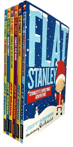 Pre-Owned Flat Stanley 6 Book Collection: Flat Stanley; Stanley, Flat Again; Stanley in Space; Invisible Stanley; Stanley and the Magic Lamp; Stanley's Christmas Adventure (FLAT STANLEY ADVENTURE PACK)