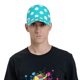 thumbnail image 4 of Fotbe Aqua And White Polka Dot Gorro Clásico de Béisbol, Gorra Ajustable con Broche Snapback, Gorro de Exterior de Algodón Suave, 4 of 6