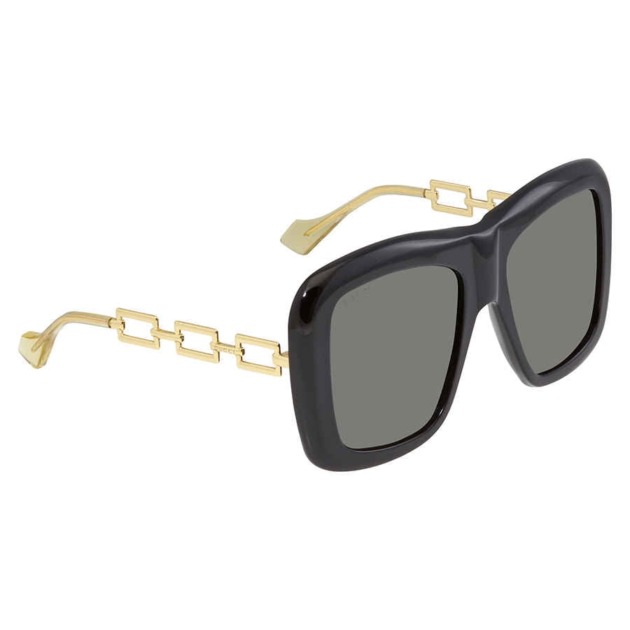 Gucci - Gucci Grey Square Ladies Sunglasses GG0499S 001 54 - Walmart