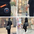 thumbnail image 3 of Bolsa de compras reutilizable, bolsas de compras ligeras y plegables, bolsa cruzada, bolsa de almacenamiento (negro), 3 of 4