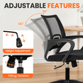 thumbnail image 7 of NEO CHAIR Office Computer Chair Ergonomic Mid-Back Mesh Desk Chair, Black, 7 of 7
