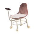 thumbnail image 3 of Lipstore Tabouret Roulant Bas Mobile Siège à Roulettes Rotation à 360 Degrés avec Roulettes Universelles Rose, 3 of 8