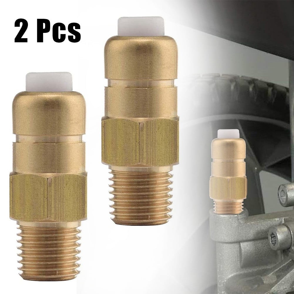 2pcs Tool Daily Thermal Release Valve for Pressure Washer Pump, 1/4
