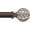 Walnut Wood, variant on Curtain Rod 36-122 Inch, Boho Decorative 1 Inch Wood Rustic Curtain Rods for Windows, Adjustable Heavy Duty Long Vintage Window Treatment Rods, Imitation Weathered Wood Grain Leaf Finials