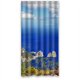 thumbnail image 1 of Cortina de ducha ABPHQTO Isla Flor Mar Azul Impermeable 90x180 cm, 1 of 2