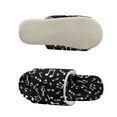 thumbnail image 5 of COEQINE Musical Notes Womens Open Toe Slippers Trendy Slip On House Slides Soft Fuzzy Slippers Portable Indoor Shoes Slip On Home Sandals Footwear for Guest Ladies Mom, 38-39, 5 of 7