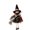 Black-BK-home supplies, variant on ABPWLY Witch Doll Ornament, Hangable Small Witch Figurine with Gauze Skirt,Sorceress Doll with Brooms,Halloween Hanging Decoration