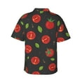 thumbnail image 3 of Goofa Tomatoes1 Hawaiian Shirt for Men, Unisex Summer Beach Casual Short Sleeve Button Down Shirts,Aloha Tropical Floral print shirt-Medium, 3 of 9