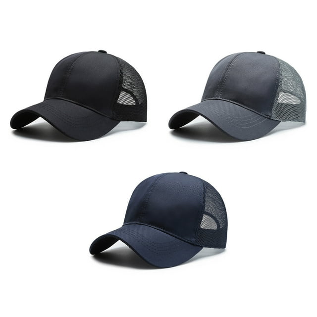 Baohd Stylish Snap-back Hat Unique 3D Embroidery For Trendy Men Light-weight black 1Set