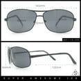 thumbnail image 5 of Mens Classic Air Force Officer Agent Metal Rim Cop Sunglasses Silver - Black, 5 of 8