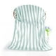 thumbnail image 1 of Toalla de terciopelo 1 pieza a rayas Poliéster grueso absorbente – Secado rápido, sin mudas, suave y mullido 70x140cm Baño de lujo grande, gimnasio, toalla de playa – morado, azul, verde, gris, 1 of 6