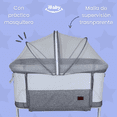 thumbnail image 4 of Cuna Colecho 2 en 1 Alessandro portátil 6 posiciones y mosquitero gris, 4 of 8