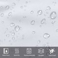 thumbnail image 5 of HANNN | 1 pieza Cortina de ducha Tela impermeable antimoho Cortinas de ducha de poliéster grandes lavables para bañera o baño Blanco 120x200cm, 5 of 5