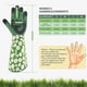 thumbnail image 5 of Guantes de jardinería de manga larga para mujer | Lona a prueba de espinas, Palma de poliuretano acolchada, Material transpirable, Protección extendida para el antebrazo, Puños ajustables, 1 par,, 5 of 8