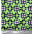 thumbnail image 1 of Soimoi Cotton Jersey Fabric Check & Geometric Fabric Prints by Yard 58 Inch Wide, 1 of 5