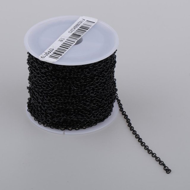 Cadena De Extensión Yardas / Tail Links Resultados De La Joyería Collar Tail - Negro, tal se describe perfecl Cadenas de fabricación de joyas