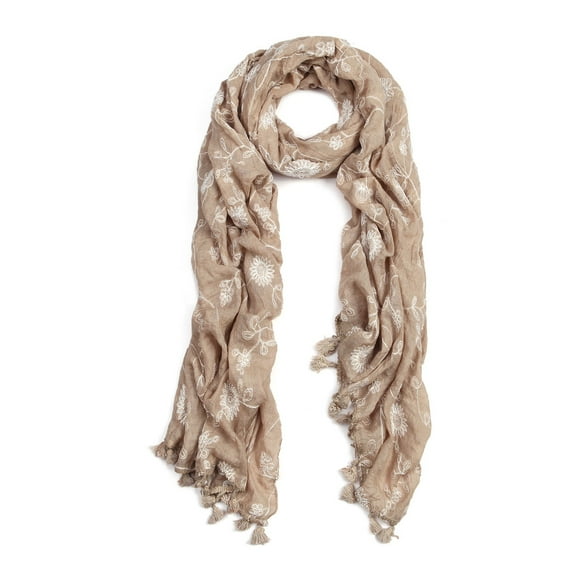 Premium Viscose Elegant Lace Floral Scarf