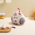 thumbnail image 5 of Cute Ceramic Rooster Spice Jar, Airtight Seasoning Storage Pot, Moisture-Proof with Integrated Spoon Rest, Perfect for Kitchen Organization, Ideal for Home Cooks, 5 of 6