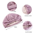 thumbnail image 7 of Travelwant Slip Silk Turban, Black,- Double-Lined Pure Mulberry Silk Hair Turban - Hair-Friendly, Lightweight and Multipurpose Head Wrap Sleeping Cap for Curly, 7 of 7