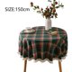 thumbnail image 2 of Mantel redondo de 59 pulgadas, mantel a cuadros retro rojo y verde, resistente a las manchas, de poliéster, para mesas navideñas de invierno, para cocina, comedor, mantel pequeño para fiestas, picnic, 2 of 5