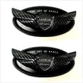 thumbnail image 1 of HAHADAXA 2X Custom Carbon Fiber Look Front/Rear Trunk Genesis Coupe Emblem Badge for Hyundai Genesis Coupe, 1 of 3