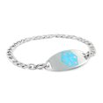 thumbnail image 1 of MedicEngraved Bracelet Médical en Acier Inoxydable 316L avec Étiquette Médicale Émaillée - Gravure Médicale Incluse, 1 of 7