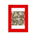 thumbnail image 1 of Rose Drawing Art  Flower Picture Display Art Red Photo Frame, 1 of 4