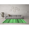 thumbnail image 3 of Ahgly Company Indoor Square Abstract Emerald Green Modern Area Rugs, 8' Square, 3 of 4