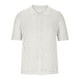 thumbnail image 4 of Camisas de Verano para Hombre de Punto Casual de Color Sólido de Manga Corta Camisa de Blusa de Cuello de Vuelta para Hombres, 4 of 6