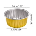 thumbnail image 2 of TIMIFIS Ramequins Jetables en Papier D\'aluminium pour Desserts, Coupes de Cuisson Réutilisables pour Friteuse à Air Chaud, Doublures pour Cupcakes, Coupes à Pudding pour Mariage, Noël, Cuisine, Fête, Fournitures des Fêtes Accessoires de Cuisine, 2 of 2