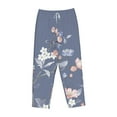 thumbnail image 4 of Bingfone Pajamas For Women,Watercolor Flowers Butterfly Pajama Pants With Pockets-Small, 4 of 9