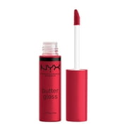 NYX Professional Makeup Butter Gloss, Non-sticky Lip Gloss, Red Velvet 0.27 Oz