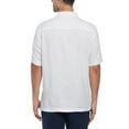thumbnail image 2 of Cafe Luna Men's Linen Blend Leaf Print Panel Short Sleeve Shirt, 2 of 3