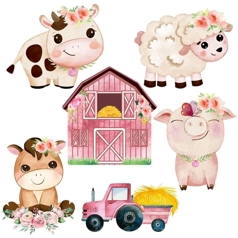 Farm Animals And Their Babies Clipart