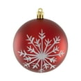 thumbnail image 6 of Northlight Matte Glittered Shatterproof Christmas Ball Ornaments - 3" (76mm) - 60ct, 6 of 8