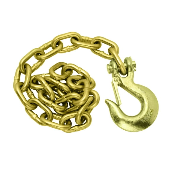 Fulton CHA0070324 Safety Chain Incl. 1/2" Clevis Hook 70 Grade