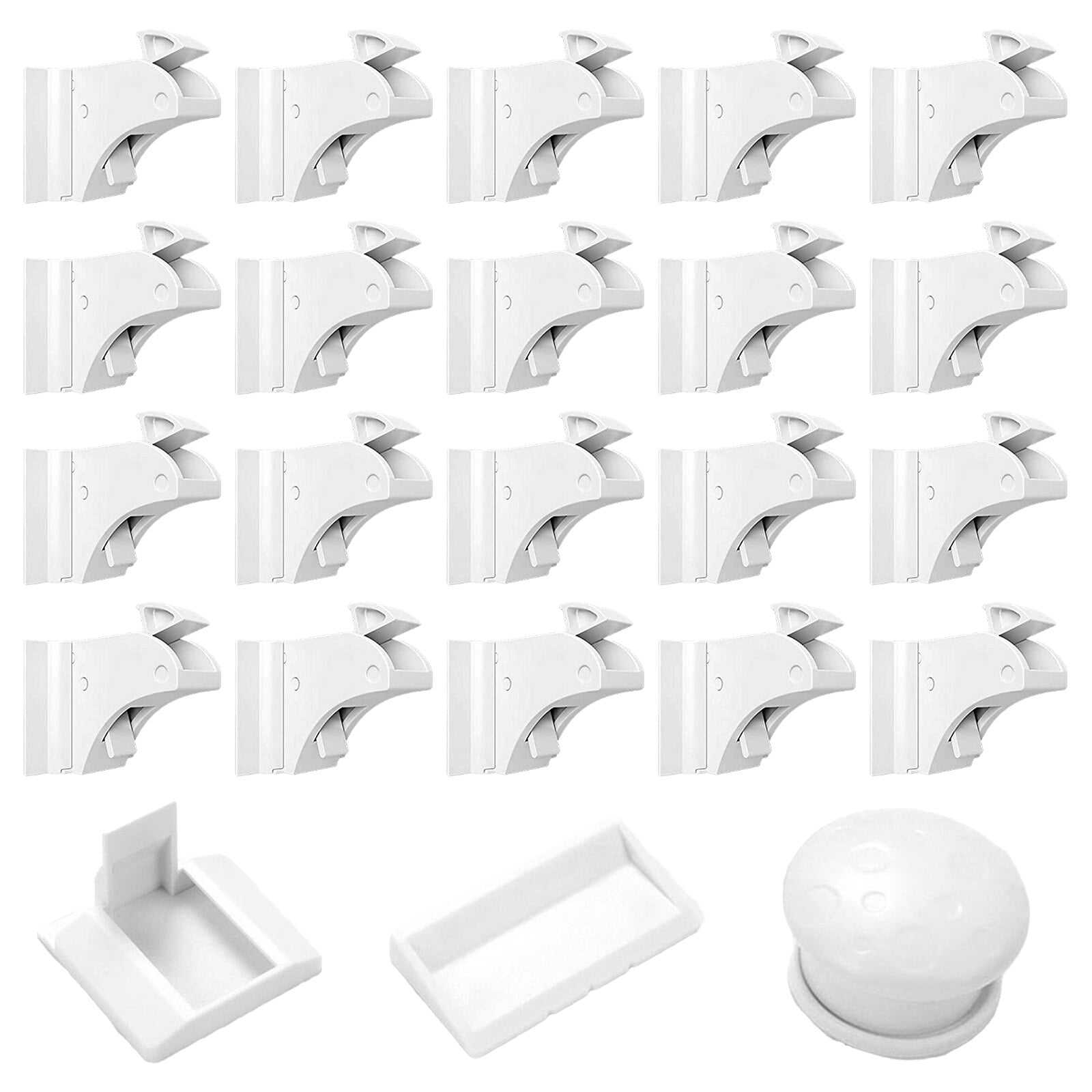 20 Pack Locks Baby Proofing Children Proof Cupboard