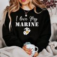 thumbnail image 2 of I love my Soldier (Marine Corps) Crewneck Sweatshirt, 2 of 2